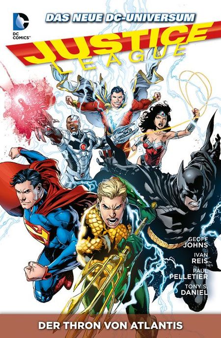 Justice League Paperback 3: Der Thron von Atlantis - Das Cover