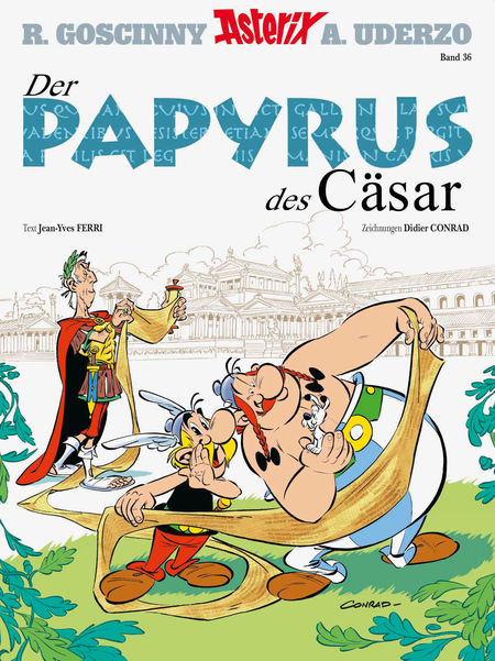 Asterix 36: Der Papyrus des Cäsar - Das Cover