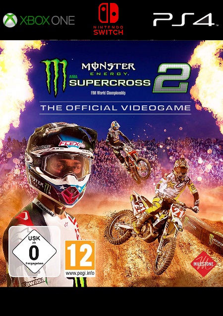 Monster Energy Supercross - The Official Videogame 2 - Der Packshot