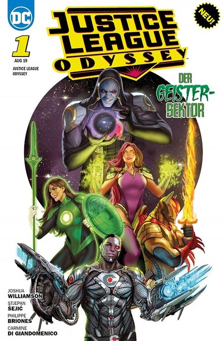 Justice League Odyssee 1: Geistersektor  - Das Cover