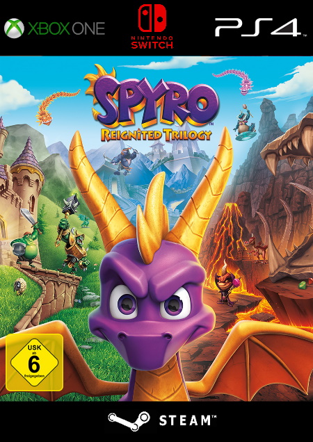 Spyro Reignited Trilogy (Switch) - Der Packshot