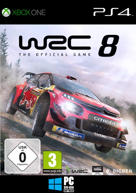WRC 8 - The Official Game - Der Packshot