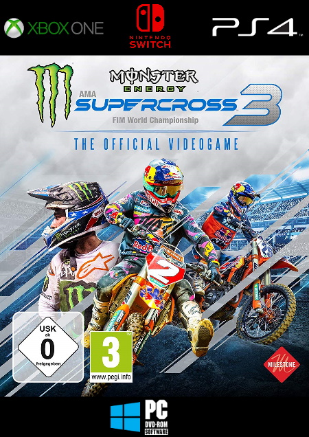 Monster Energy Supercross - The Official Videogame 3 - Der Packshot
