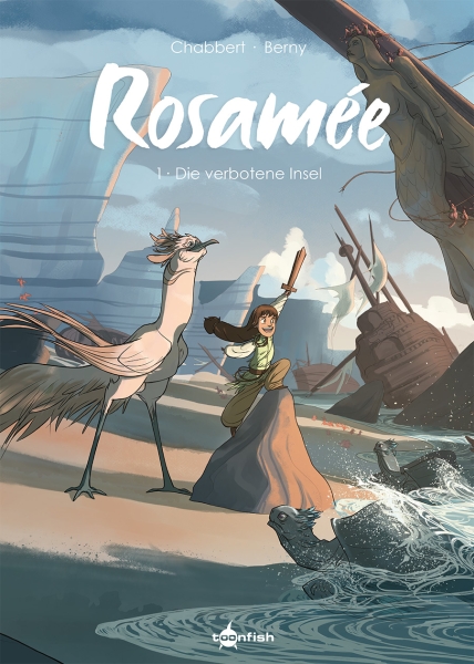 Rosamée — Band 1: Die verbotene Insel - Das Cover