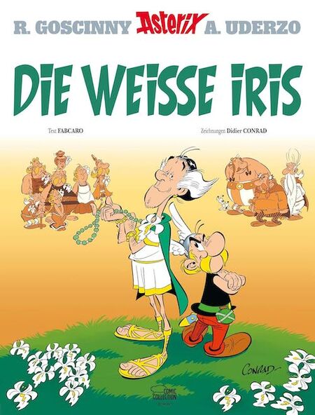 Asterix Band 40: Die weiße Iris (Softcover) - Das Cover