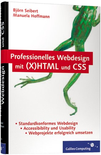 Professionelles Webdesign mit (X)HTML und CSS - Das Cover