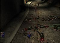 Typische Szene: Dutzende Mutanten sind in den Tod gerannt